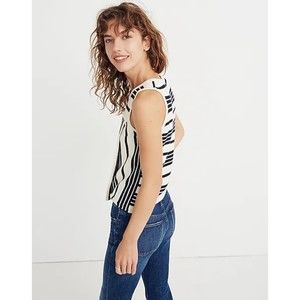 Madewell Navy Stripe Play Sweater Tank
